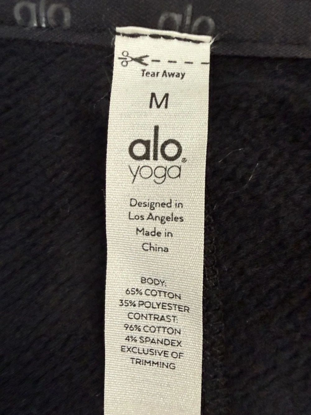 ALO Yoga Black Hooded Utility Jacket with Zip - Picture 3 of 11